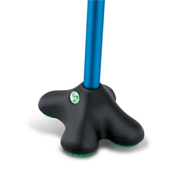 Hugo Black QuadPod Ultra Stable Cane Tip with Compact Quad Design, 0.75"