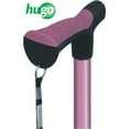 thumbnail image 2 of Hugo Adjustable Derby Handle Cane with Reflective Strap, Rose, 2 of 2