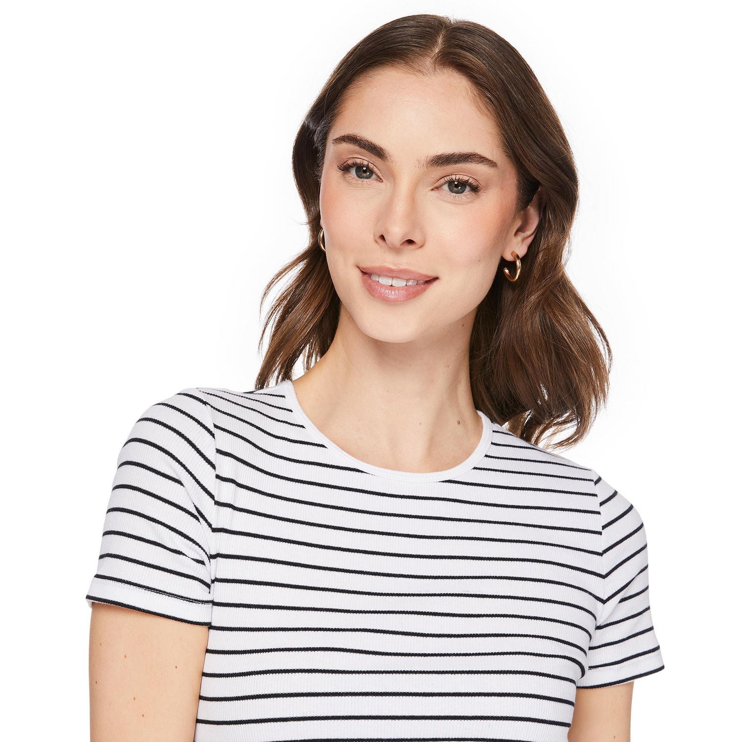 George Women's Rib Crew Neckline Tee