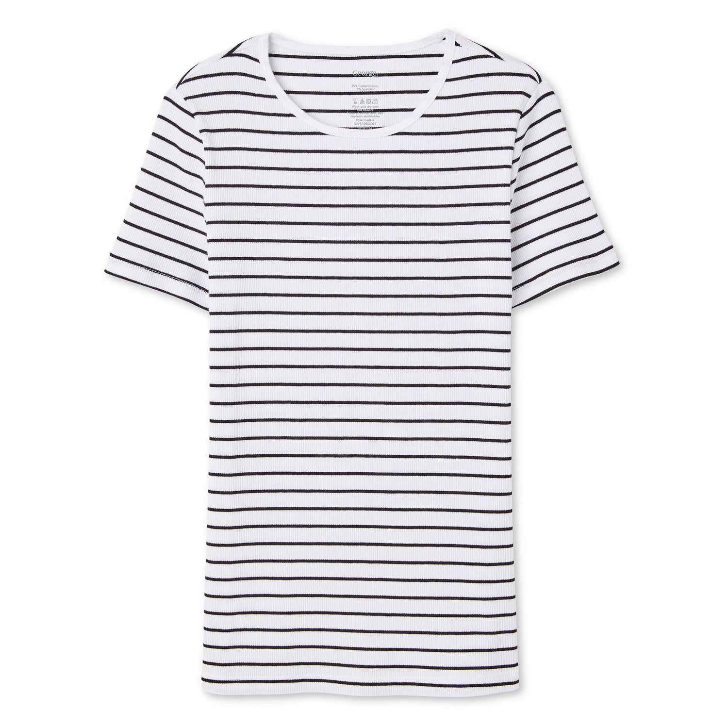 George Women's Rib Crew Neckline Tee