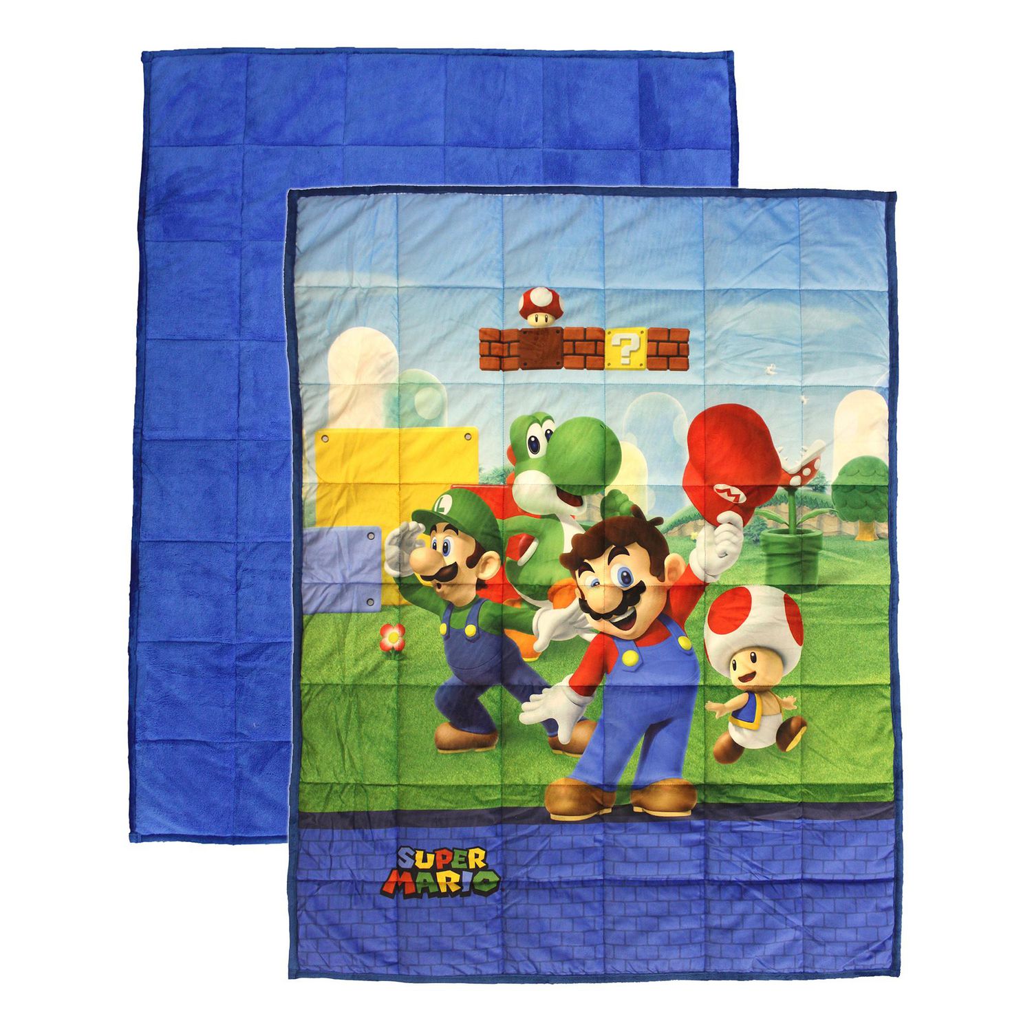Super Mario "Level Up Mario" Weighted Blanket | Walmart Canada