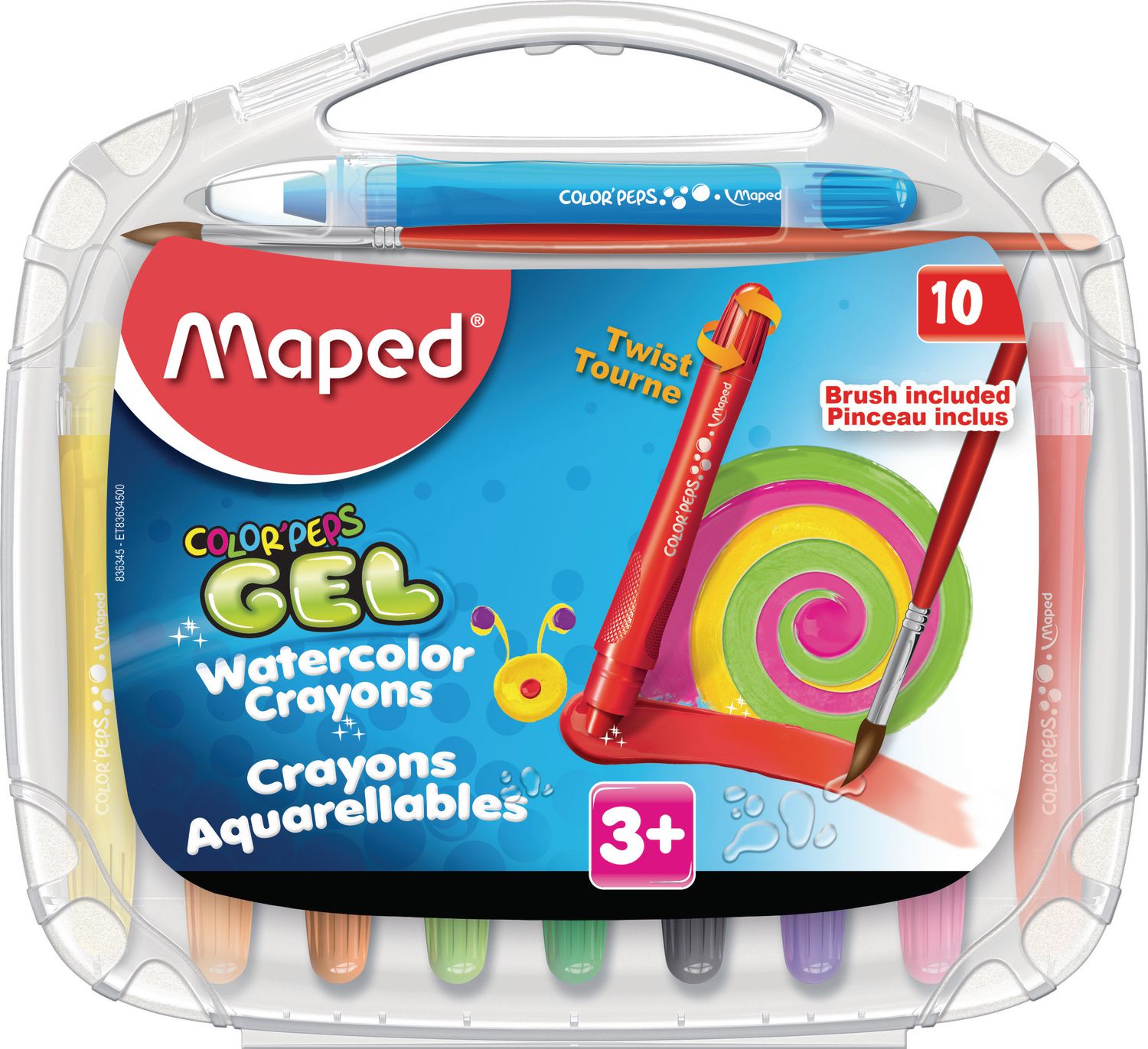 Maped Gel Crayons with Paint Brush Walmart Canada