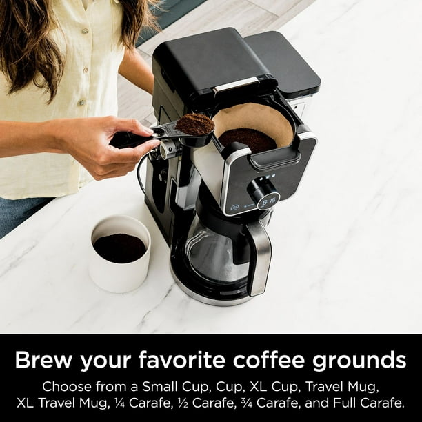 Tasse de filtre à café avec couvercle rabattable, réutilisable, de qualité  alimentaire, filtre à café à mailles fines détachables pour Ninja