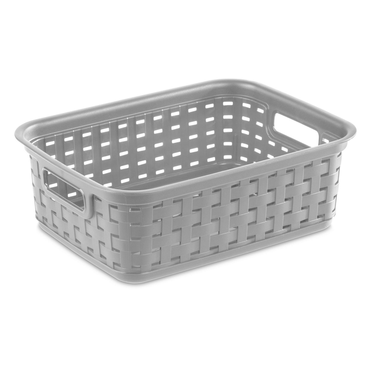 Sterilite Set of (3) Small Weave Baskets Grey Walmart Canada