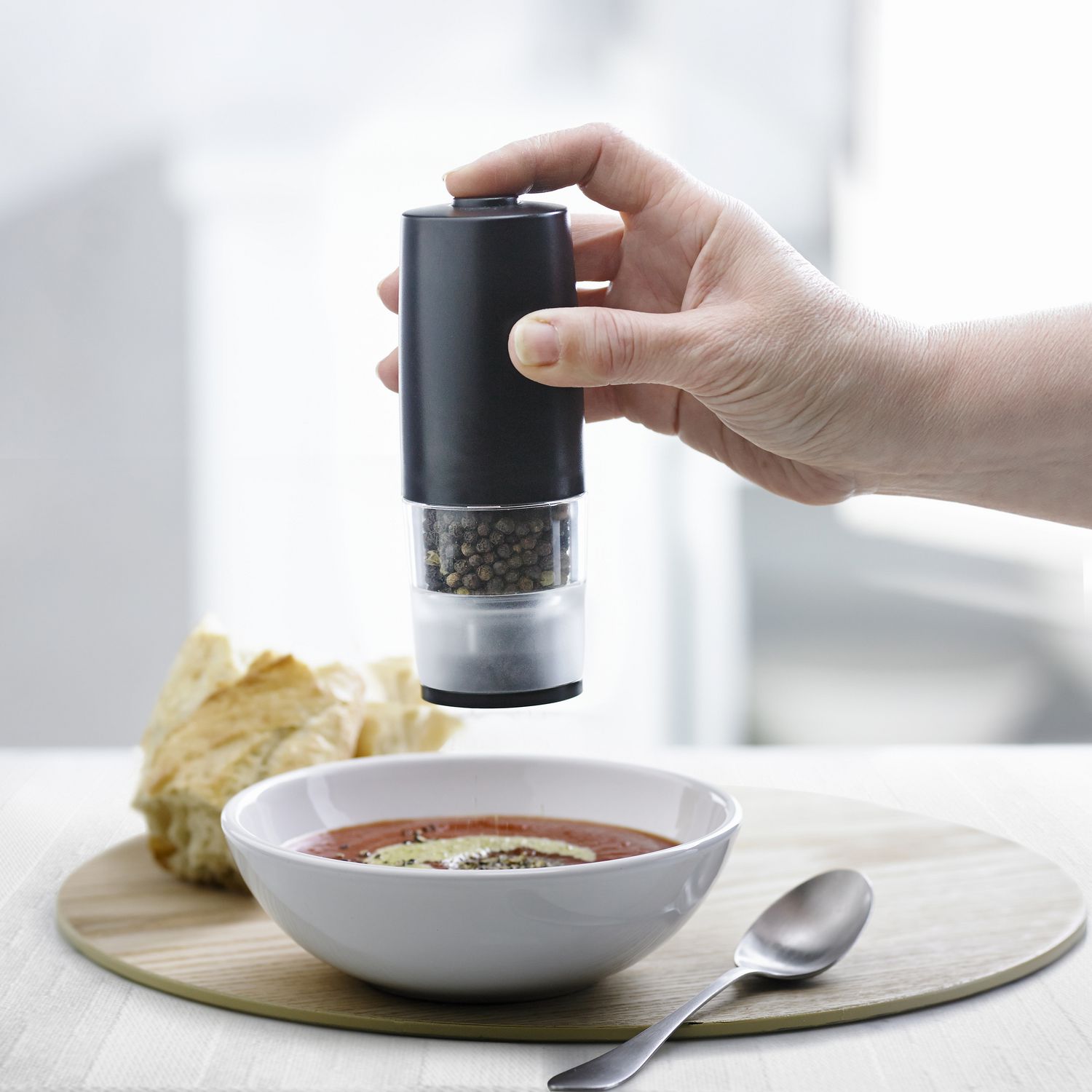 Trudeau Maison 6inch OneHand Battery Operated Pepper Mill Walmart Canada