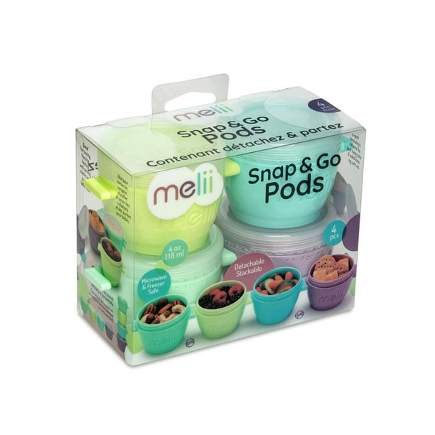 Click & Go Pods Food Freezer Storage Containers & Snack Containers