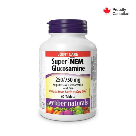 Webber Naturals Super NEM(MD) Glucosamine 250/750 mg