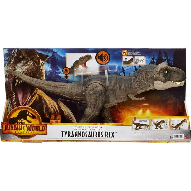 JURASSIC WORLD DOMINION! Thrash 'N Devour Tyrannosaurus Rex Figure