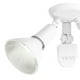 Globe Electric Lampe de sécurité double de 300 W résistante aux intempéries et avec détecteur de mouvement, fini blanc, zone de détection de 180° (79770) Lampe de sécurité – image 5 sur 8