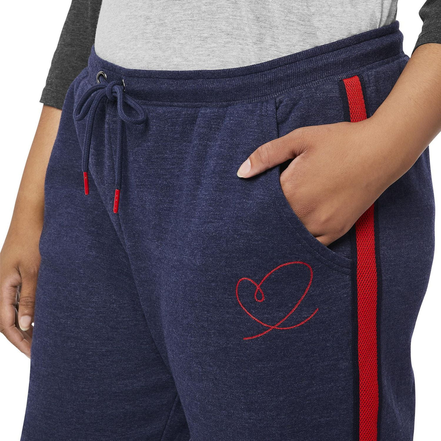 Love Ellen DeGeneres - Joggers con vellón para mujer