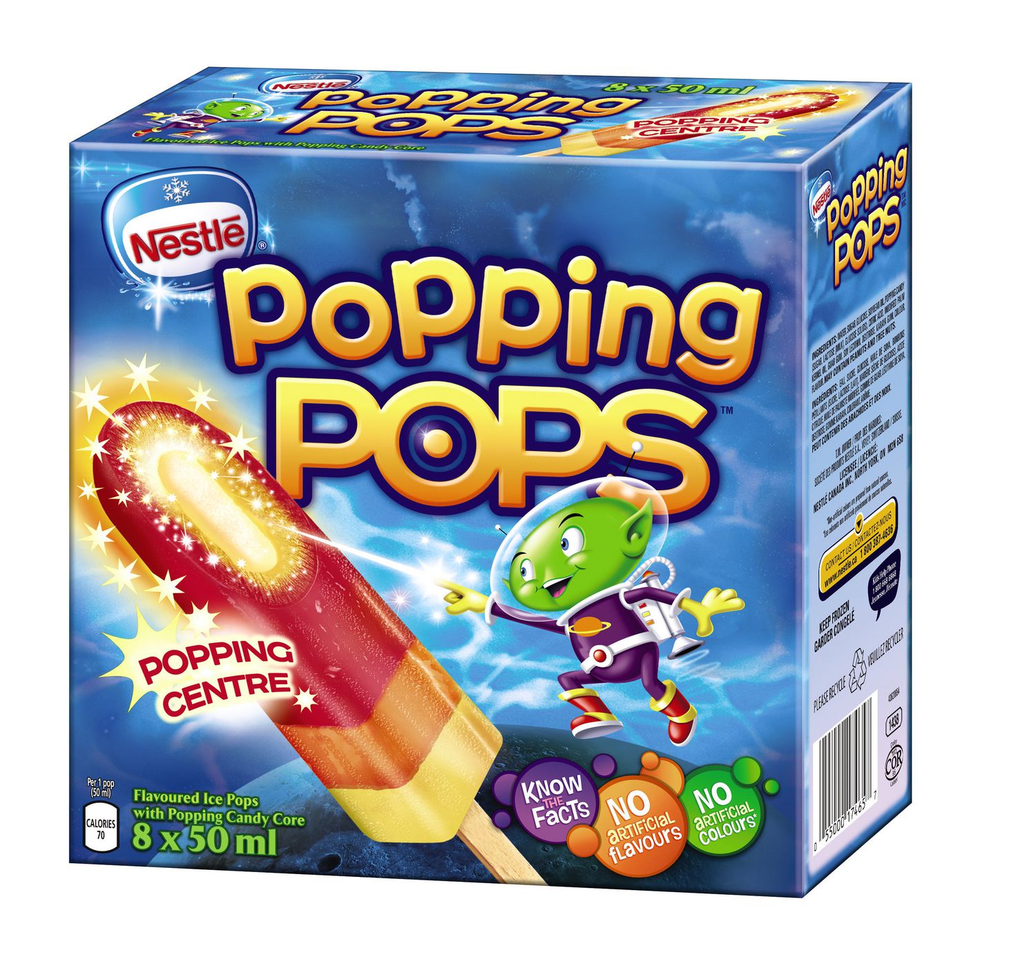 Pops glacés POPPING POPZ de NESTLÉ(MD) 