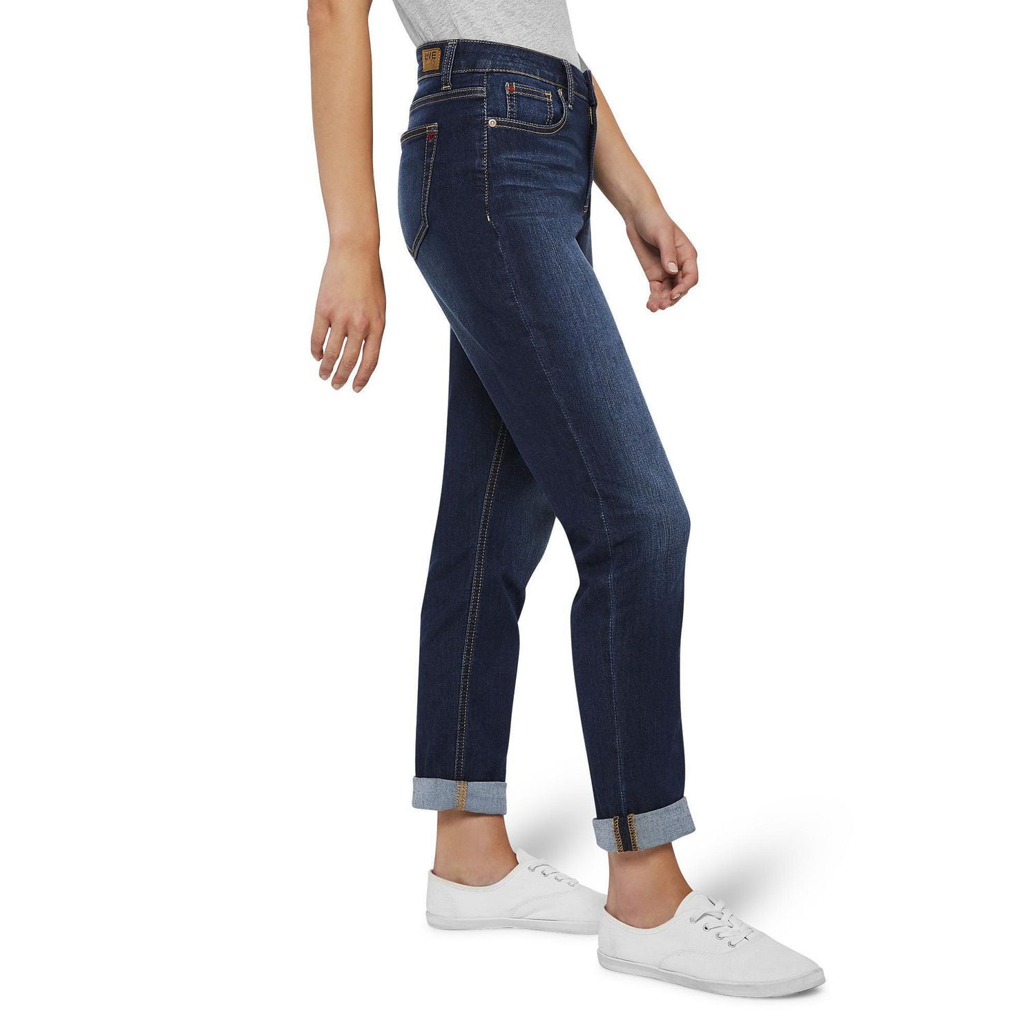 Women's Mid Rise Relaxed Fit Stretch Jeans