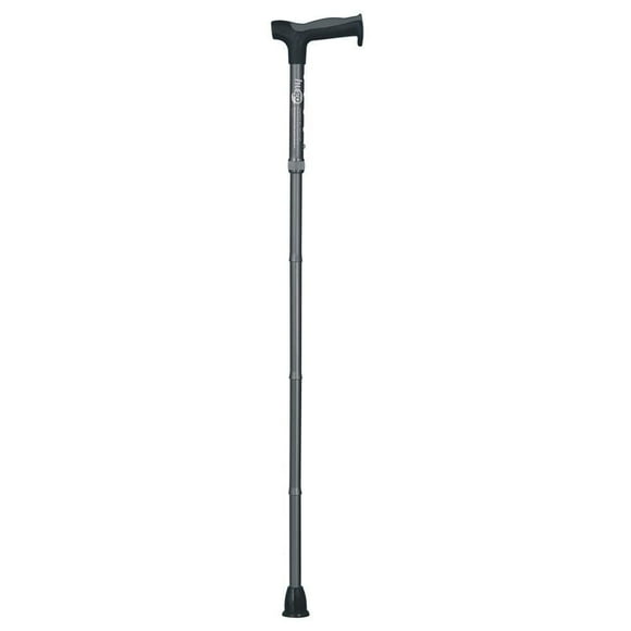 Hugo Smoke Adjustable Folding Cane with Reflective Strap
