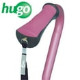 thumbnail image 3 of Canne quadripode Hugo réglable pour droitier ou gaucher, large base, rose, 3 of 3