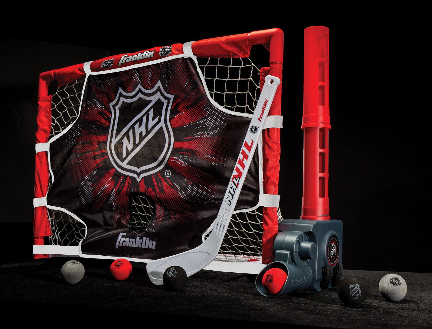 Goal & Target Set Franklin Sports Mini Hockey Automatic Passer