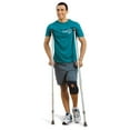 thumbnail image 2 of Hugo Silver Lightweight Adjustable Aluminum Crutches, Youth, 2 of 2