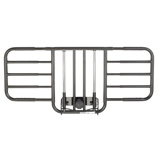Drive Medical Brown Tool Free Adjustable Half Length Bed Rail, 1 Pair ...