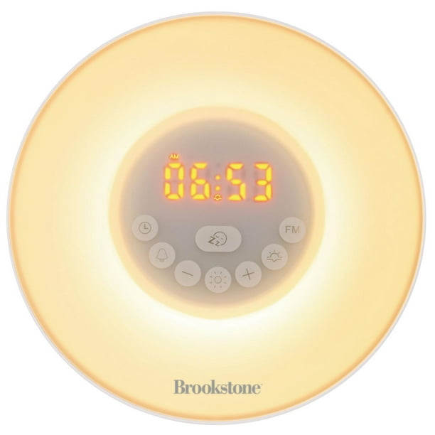 Brookstone Sunrise Wake Up Alarm Clock