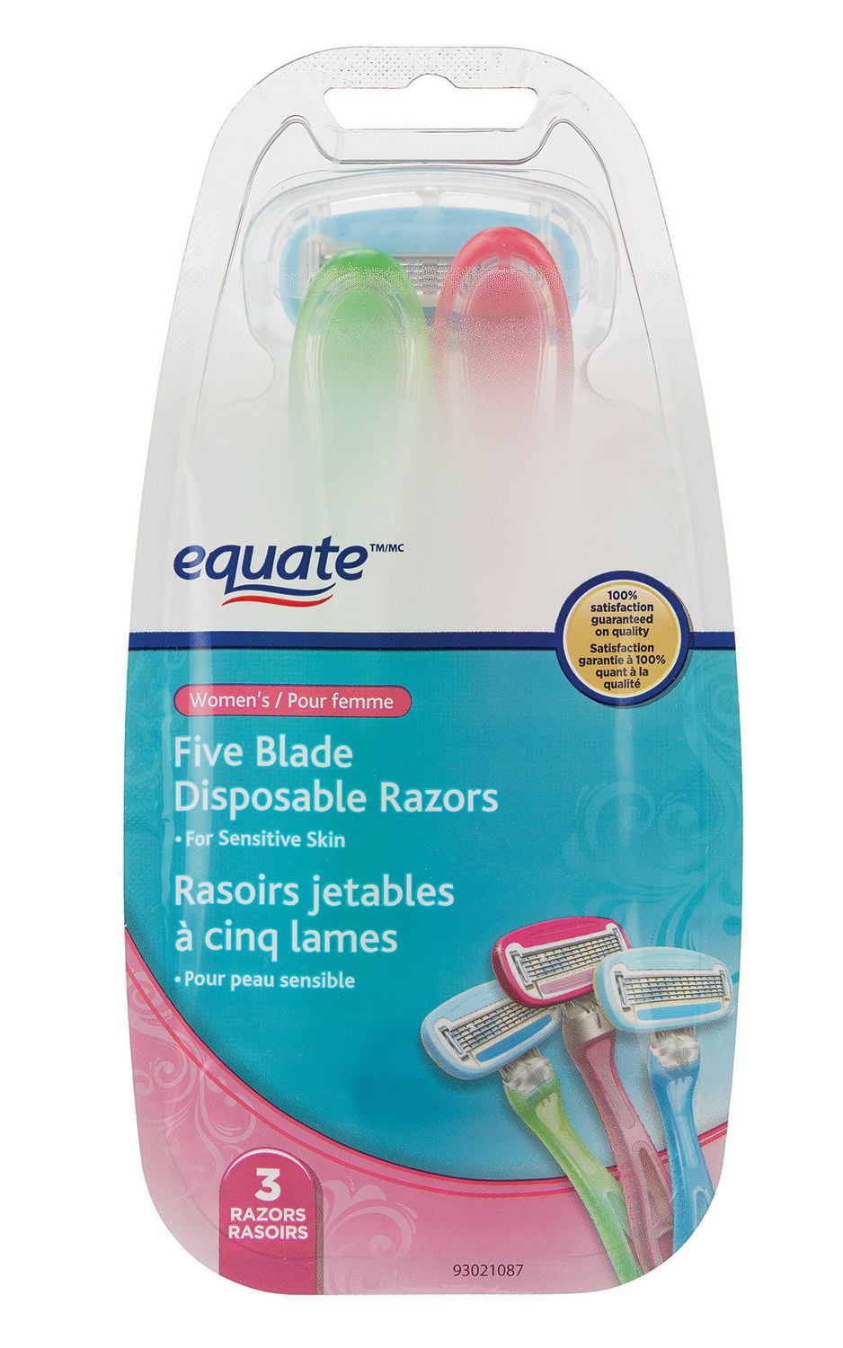 Equate Women's Five Blade Disposable Razors Walmart Canada