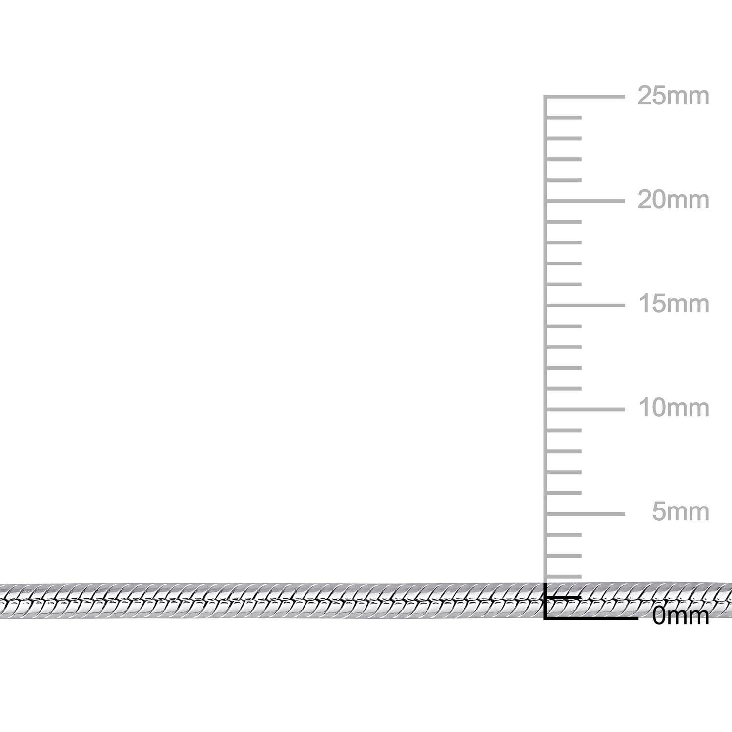 Bracelet en chaîne serpent pour homme de Miabella en argent sterling