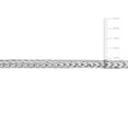 thumbnail image 3 of Miabella Sterling Silver Foxtail Chain Men's Bracelet, 3 of 3