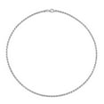 thumbnail image 4 of Collier en chaîne tressée de Miabella en argent sterling, 4 of 5