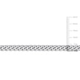 thumbnail image 3 of Miabella Sterling Silver Curb Link Necklace, 3 of 5