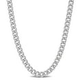 thumbnail image 1 of Collier en chaîne à maille plate de Miabella en argent sterling, 1 of 5