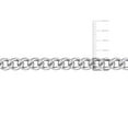 thumbnail image 3 of Collier en chaîne à maille plate de Miabella en argent sterling, 3 of 5