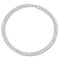 thumbnail image 4 of Miabella Sterling Silver Curb Link Necklace, 4 of 5