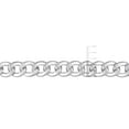 thumbnail image 3 of Miabella Sterling Silver Curb Link Necklace, 3 of 5