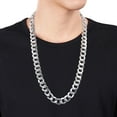 thumbnail image 5 of Miabella Sterling Silver Curb Link Necklace, 5 of 5