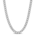 thumbnail image 1 of Collier en chaîne à maille plate de Miabella en argent sterling, 1 of 5