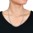 thumbnail image 5 of Collier en chaîne à maille plate de Miabella en argent sterling, 5 of 5