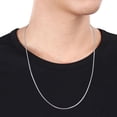 thumbnail image 5 of Collier en chaîne serpent de Miabella en argent sterling, 5 of 5