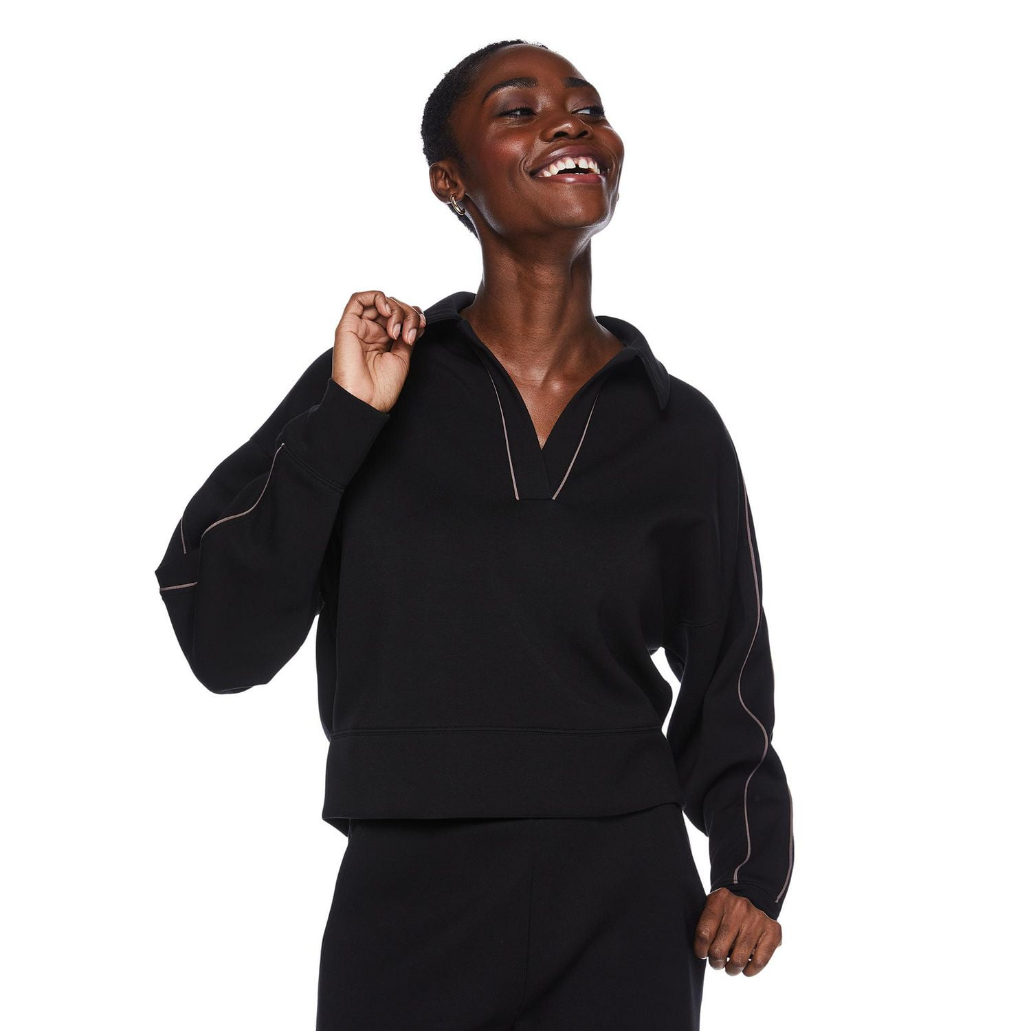 Polo en tricot doux George pour femmes Tailles TP–TTG