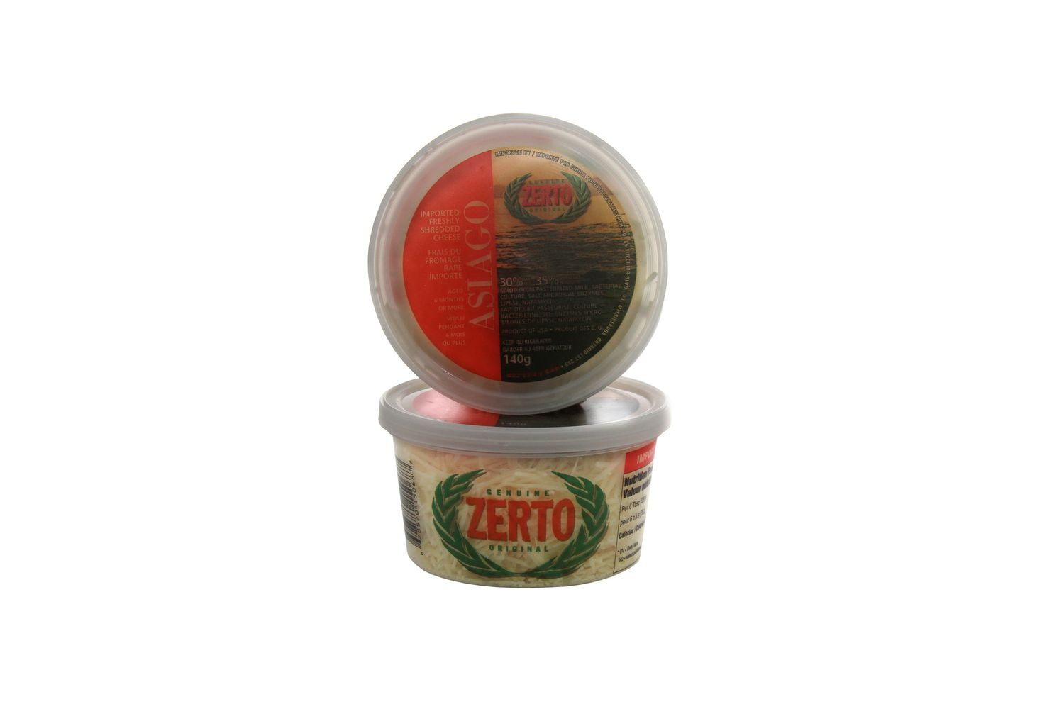 Shredded Asiago Cups, 140g