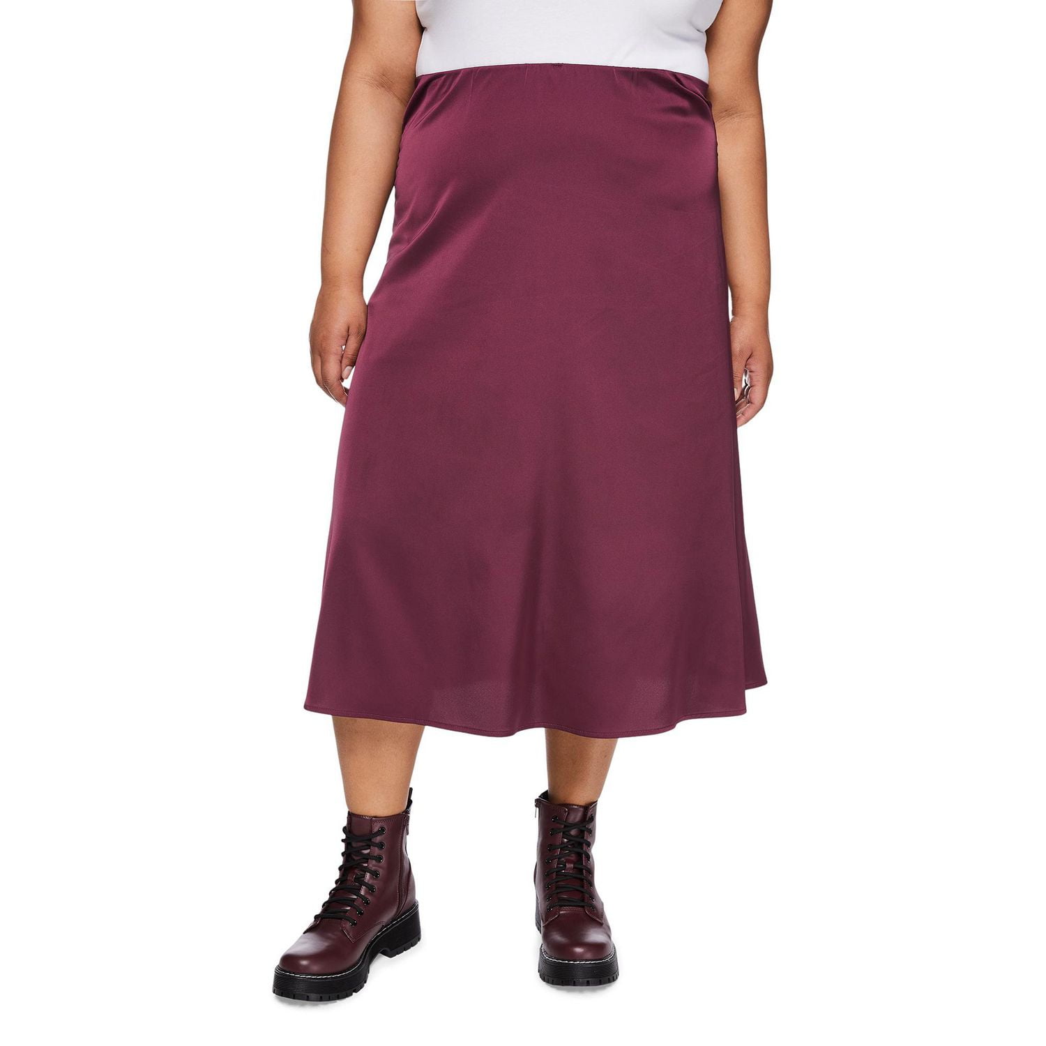 George Women's Plus Satin Skirt