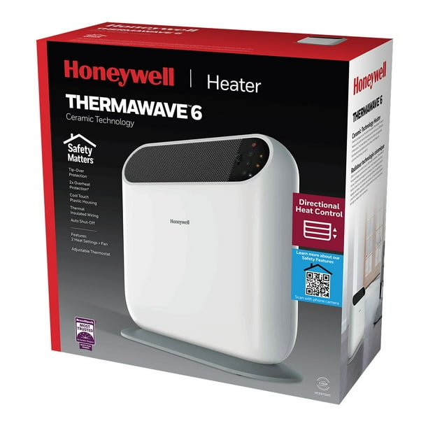 Radiateur à technologie de la céramique ThermaWave 6 HCE870WC Honeywell  Contrôle directionnel de chaleur 