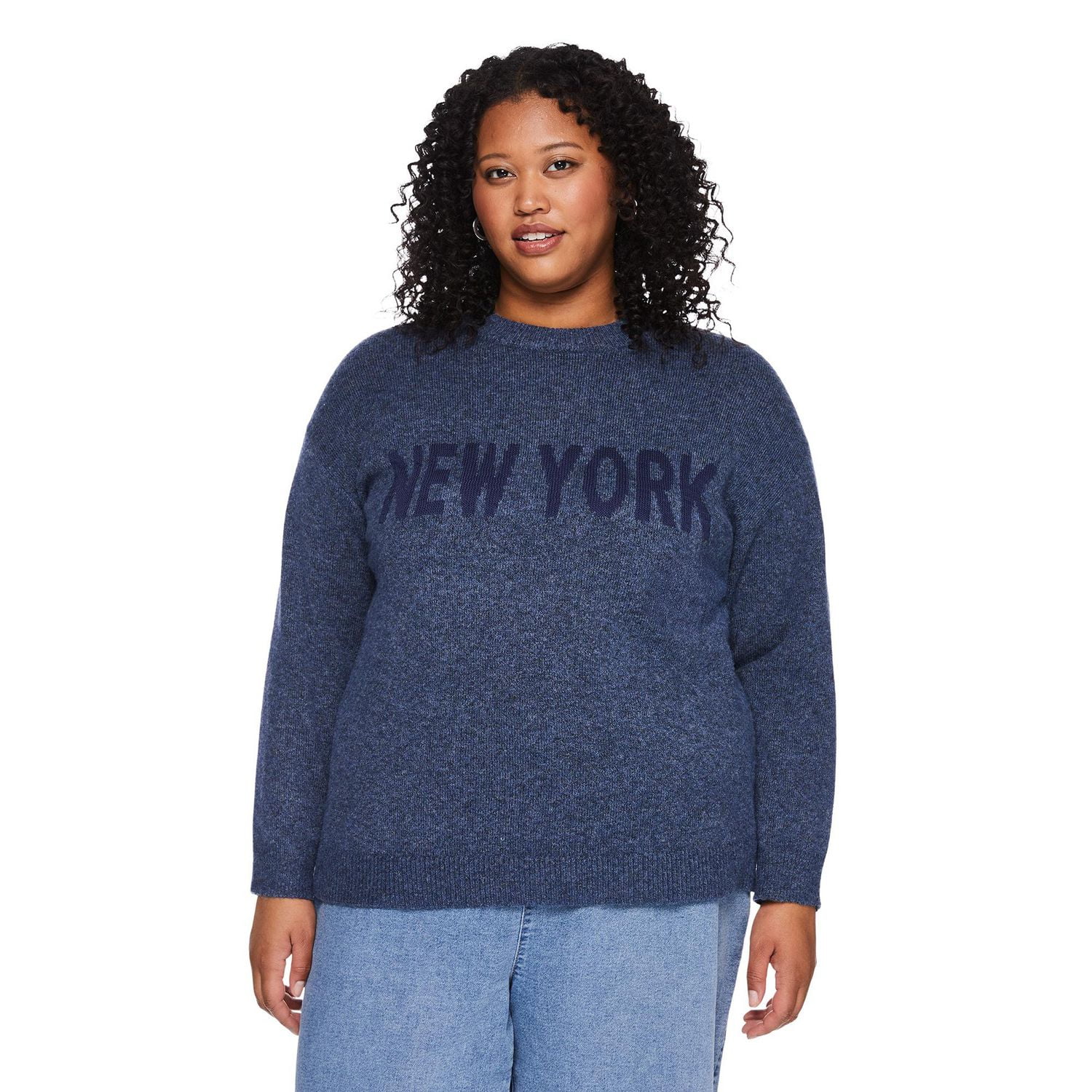 George Women's Plus Crew Neckline Popover, Sizes 1X-4X