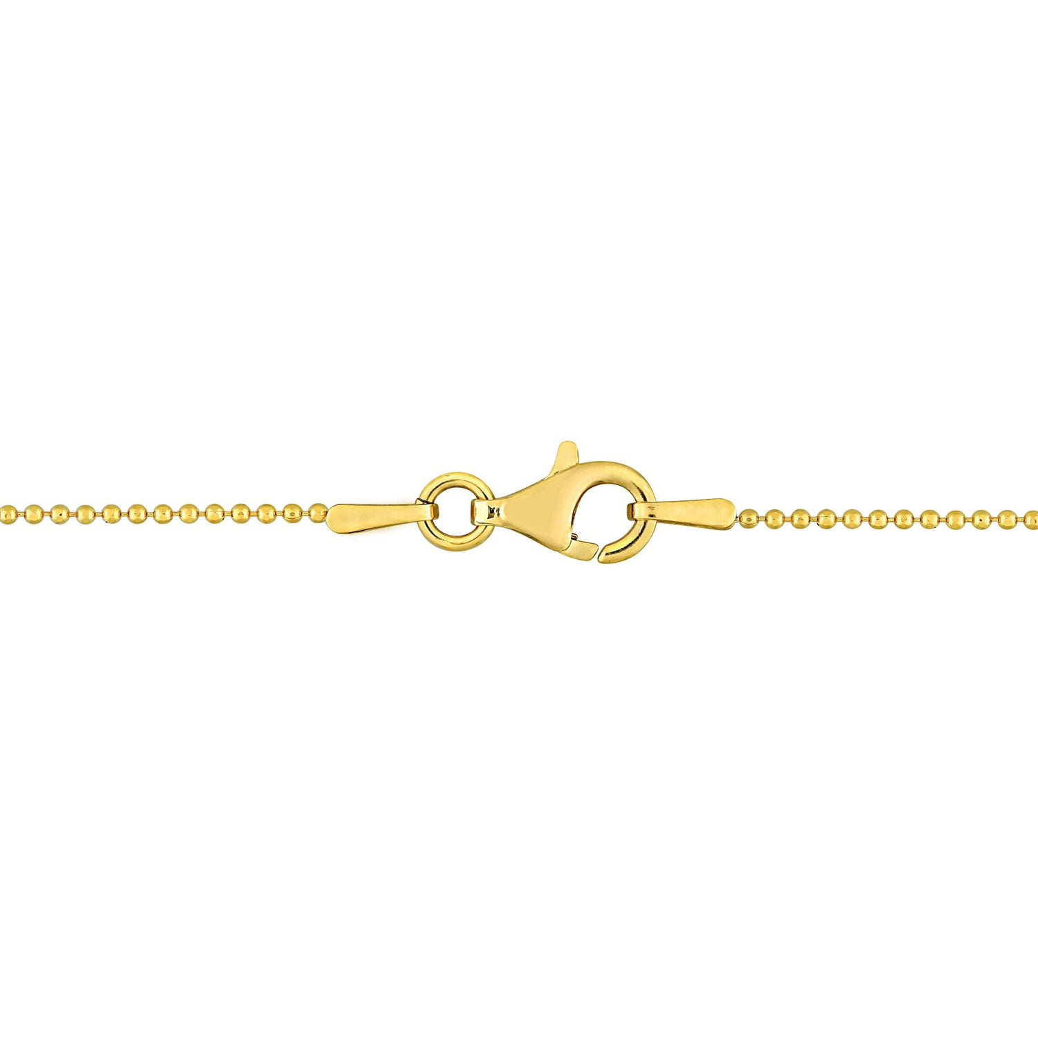 Miabella 18K Yellow Gold Plated Sterling Silver Ball Chain Bracelet