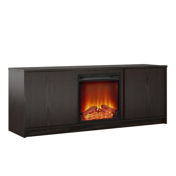 Ameriwood Home Bartow Electric Fireplace TV Stand, Espresso Walmart.ca