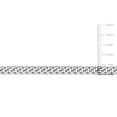 thumbnail image 3 of Miabella Sterling Silver Curb Link Necklace, 3 of 5