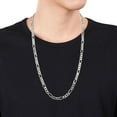 thumbnail image 5 of Miabella Sterling Silver Figaro Necklace, 5 of 5