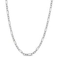 thumbnail image 1 of Miabella Sterling Silver Diamond Cut Figaro Rolo Necklace, 1 of 5