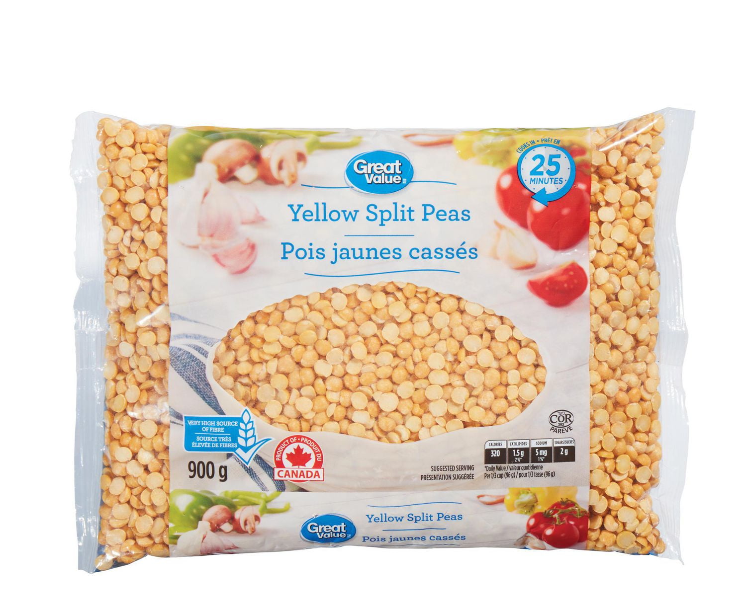 Great Value Yellow Split Peas Walmart Canada