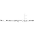 thumbnail image 3 of Miabella Sterling Silver Diamond Cut Figaro Rolo Necklace, 3 of 5