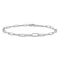 thumbnail image 1 of Miabella Sterling Silver Paperclip Bracelet, 1 of 4
