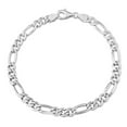 thumbnail image 1 of Miabella Sterling Silver Figaro Anklet, 1 of 3