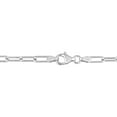 thumbnail image 2 of Miabella Sterling Silver Oval Link Paperclip Necklace, 2 of 5